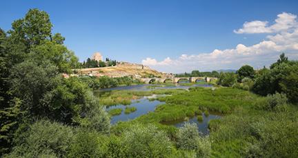 Río Águeda a su paso por Ciudad Rodrigo