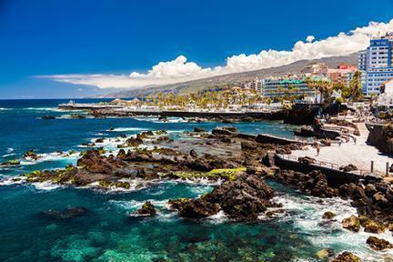 Aguas cristalinas en el Puerto de la Cruz