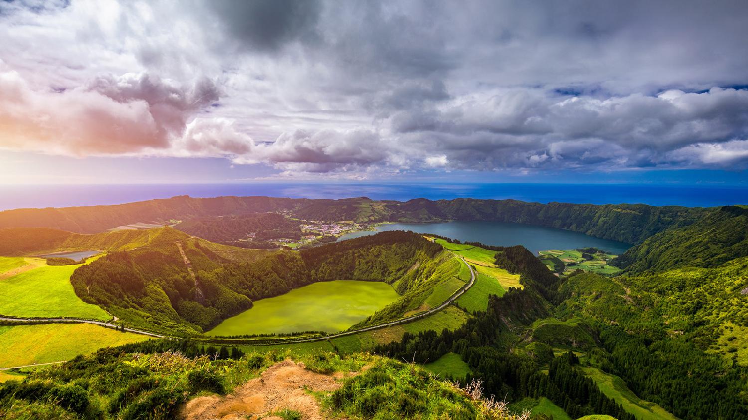 Boca do Inferno en la isla de San Miguel en las Azores