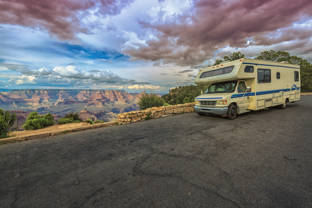 Autocaravana en el Gran Cañón
